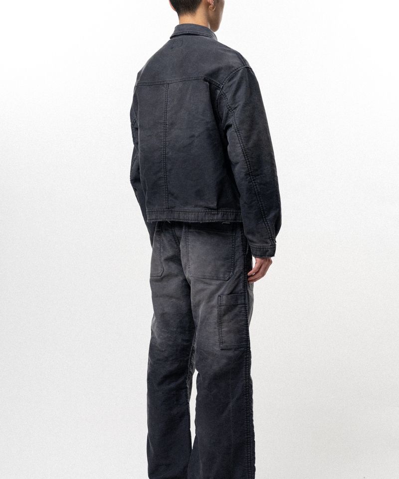 Distressed Moleskin Work Jacket