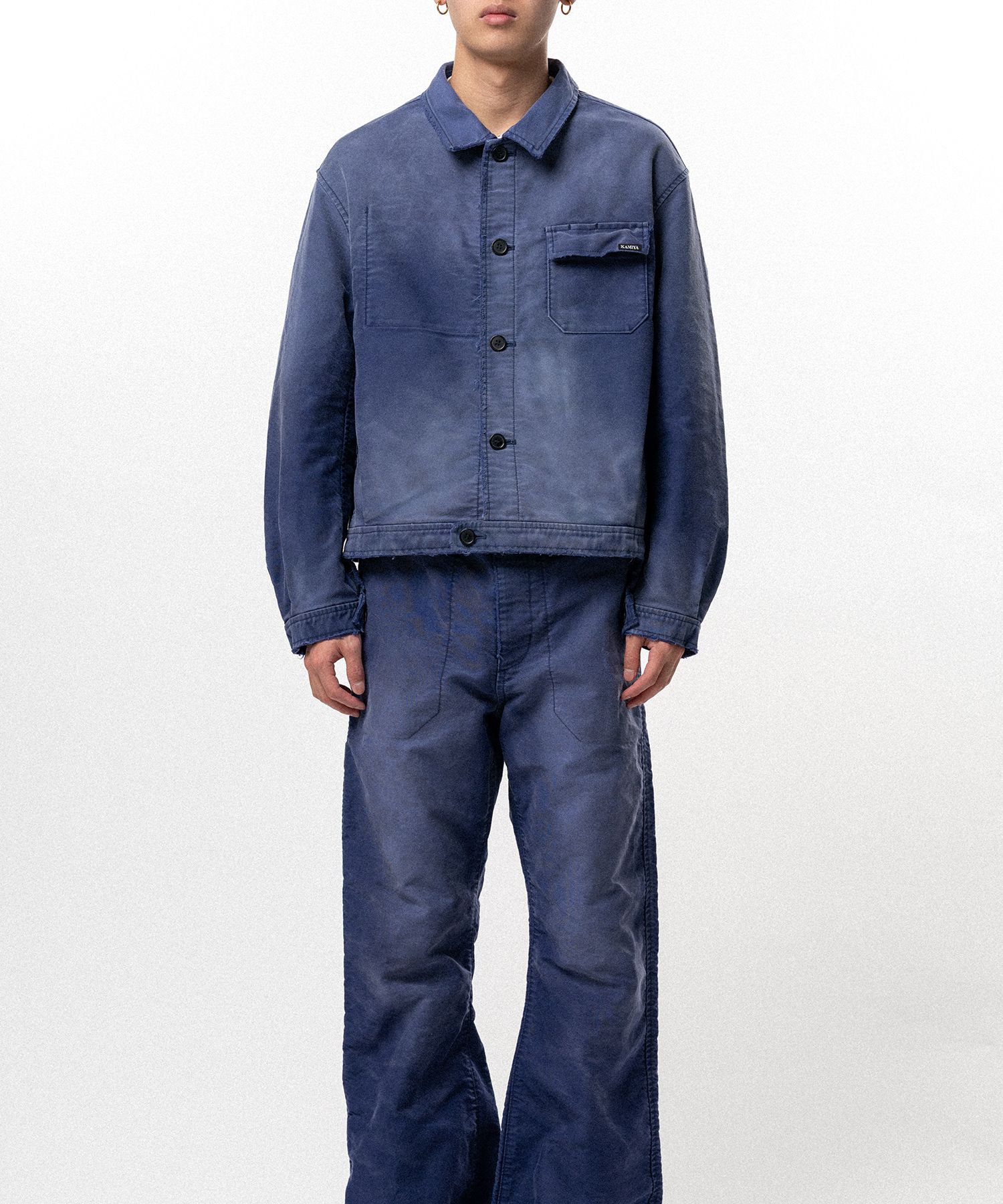 Distressed Moleskin Work Jacket