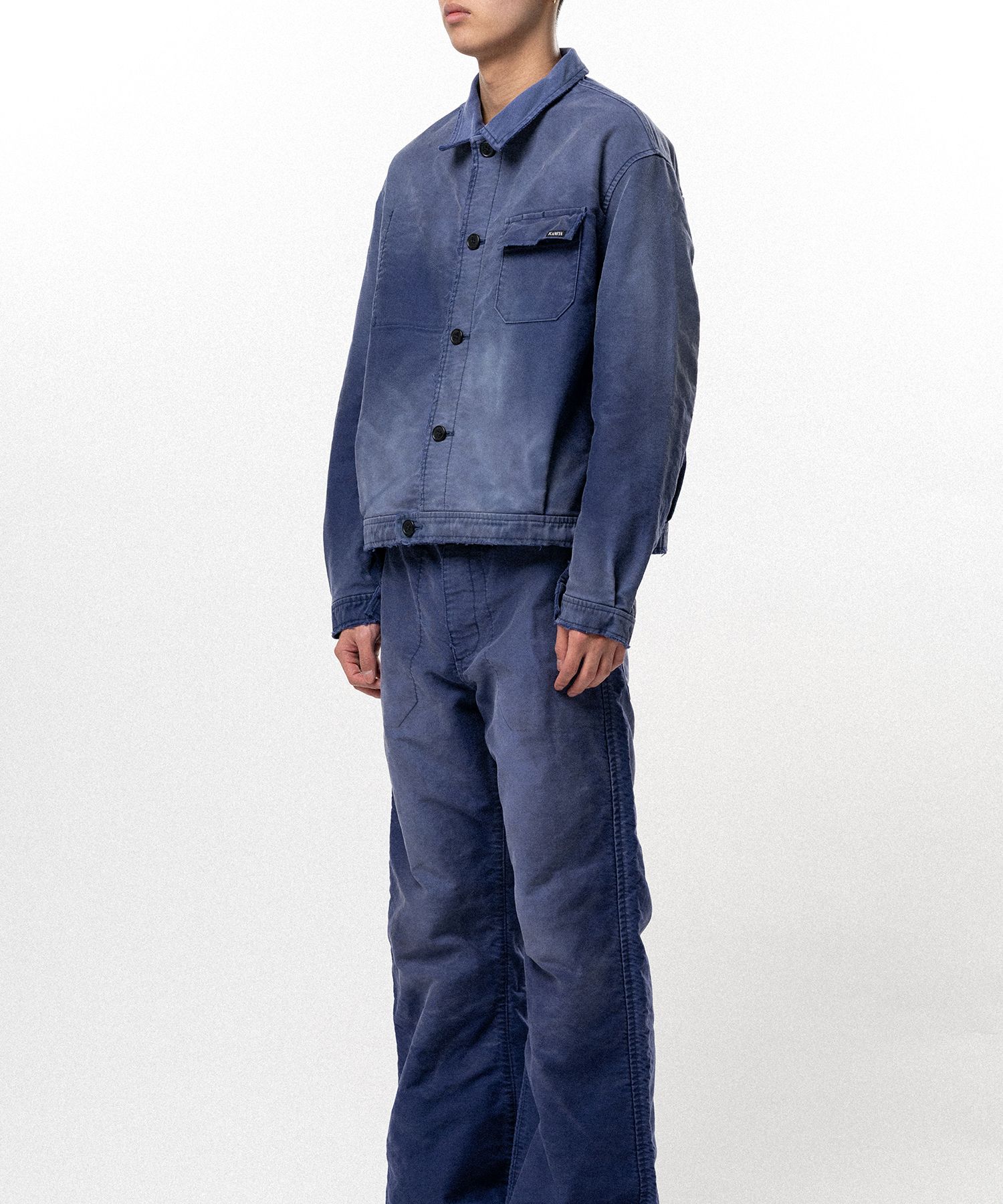 Distressed Moleskin Work Jacket