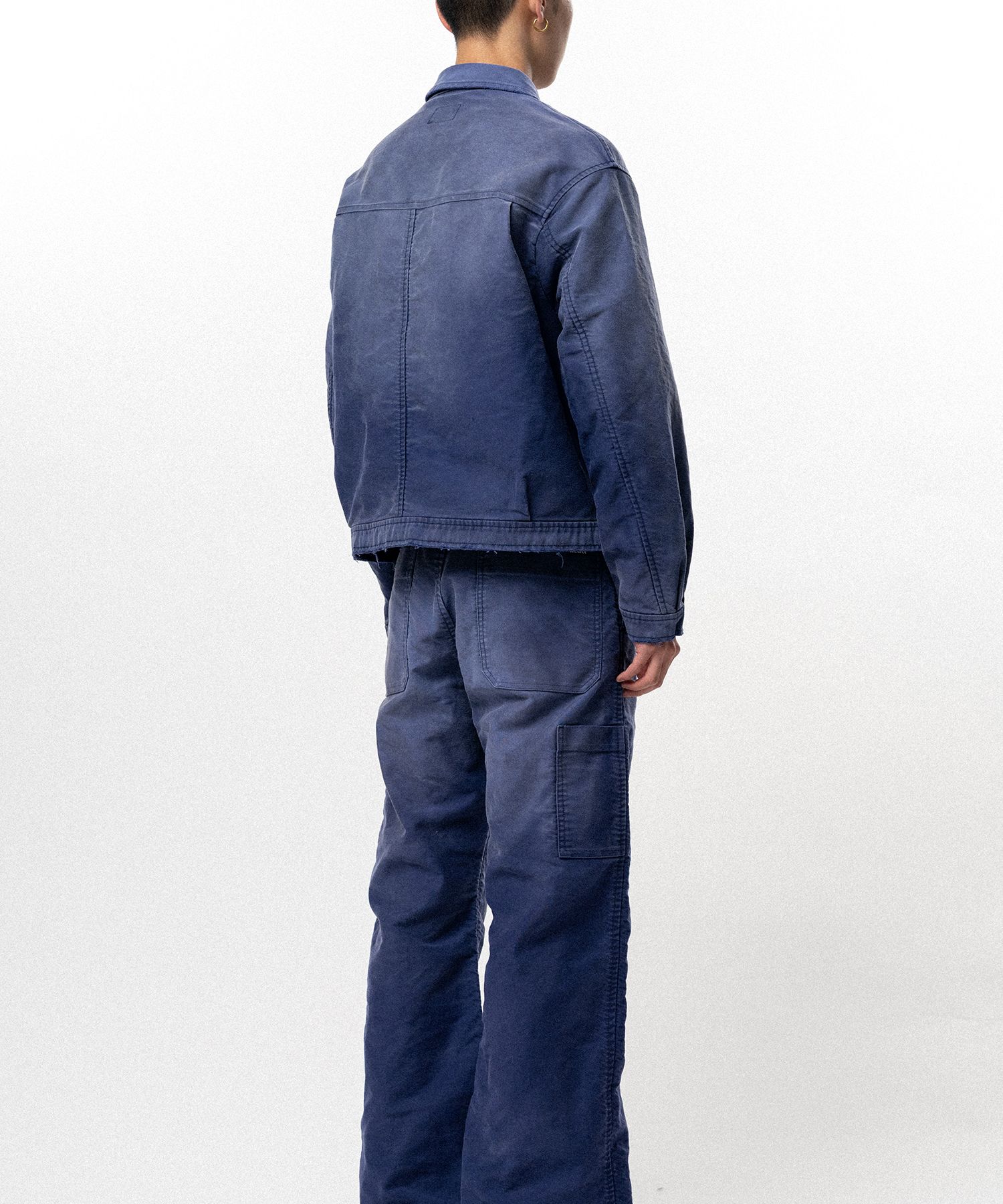 Distressed Moleskin Work Jacket