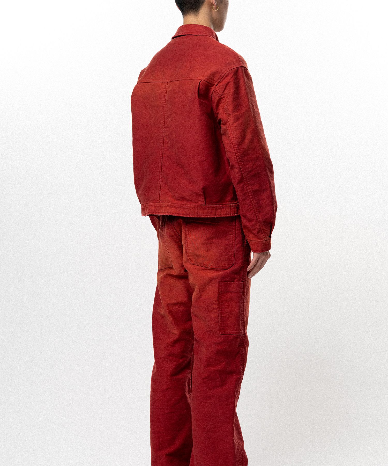 Distressed Moleskin Work Jacket