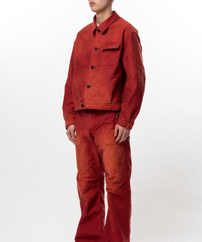 Distressed Moleskin Work Jacket