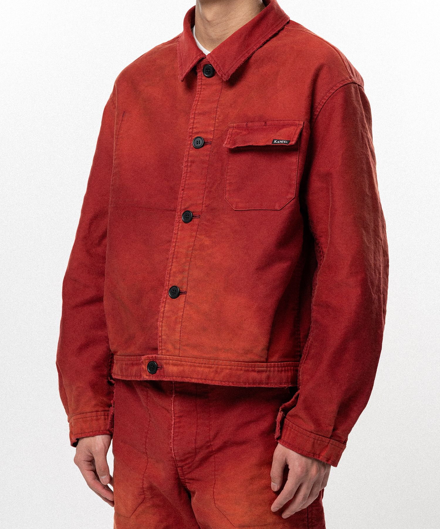 Distressed Moleskin Work Jacket