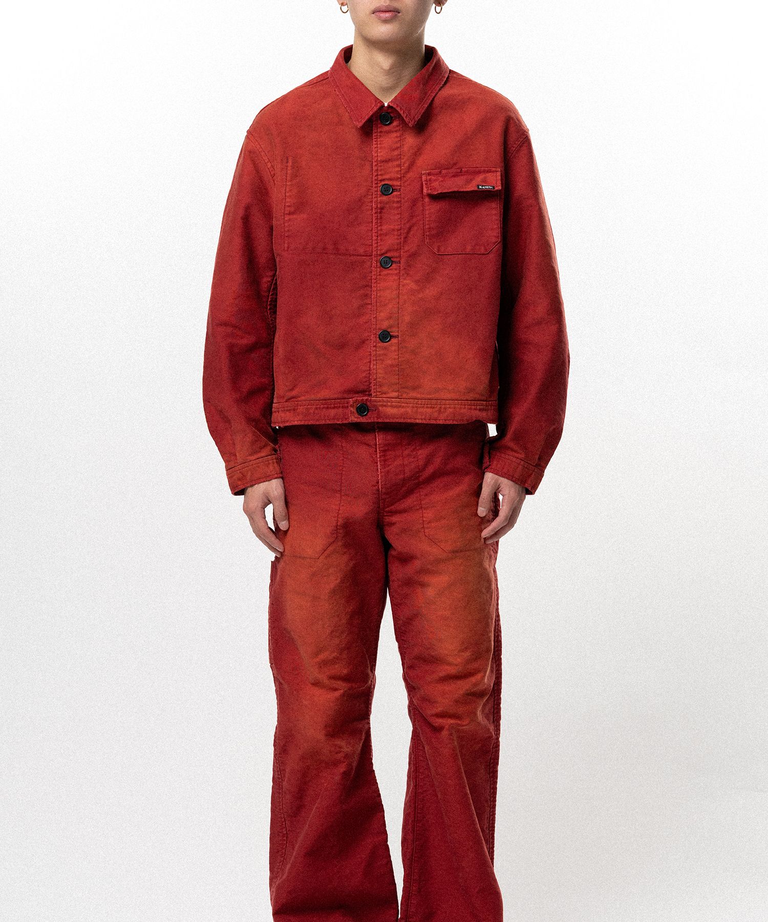 Distressed Moleskin Work Jacket