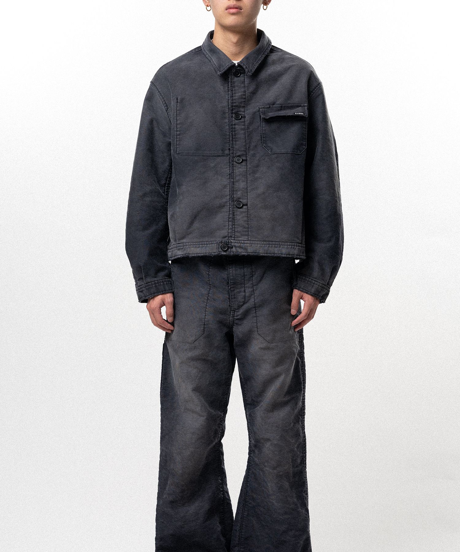 Distressed Moleskin Work Jacket