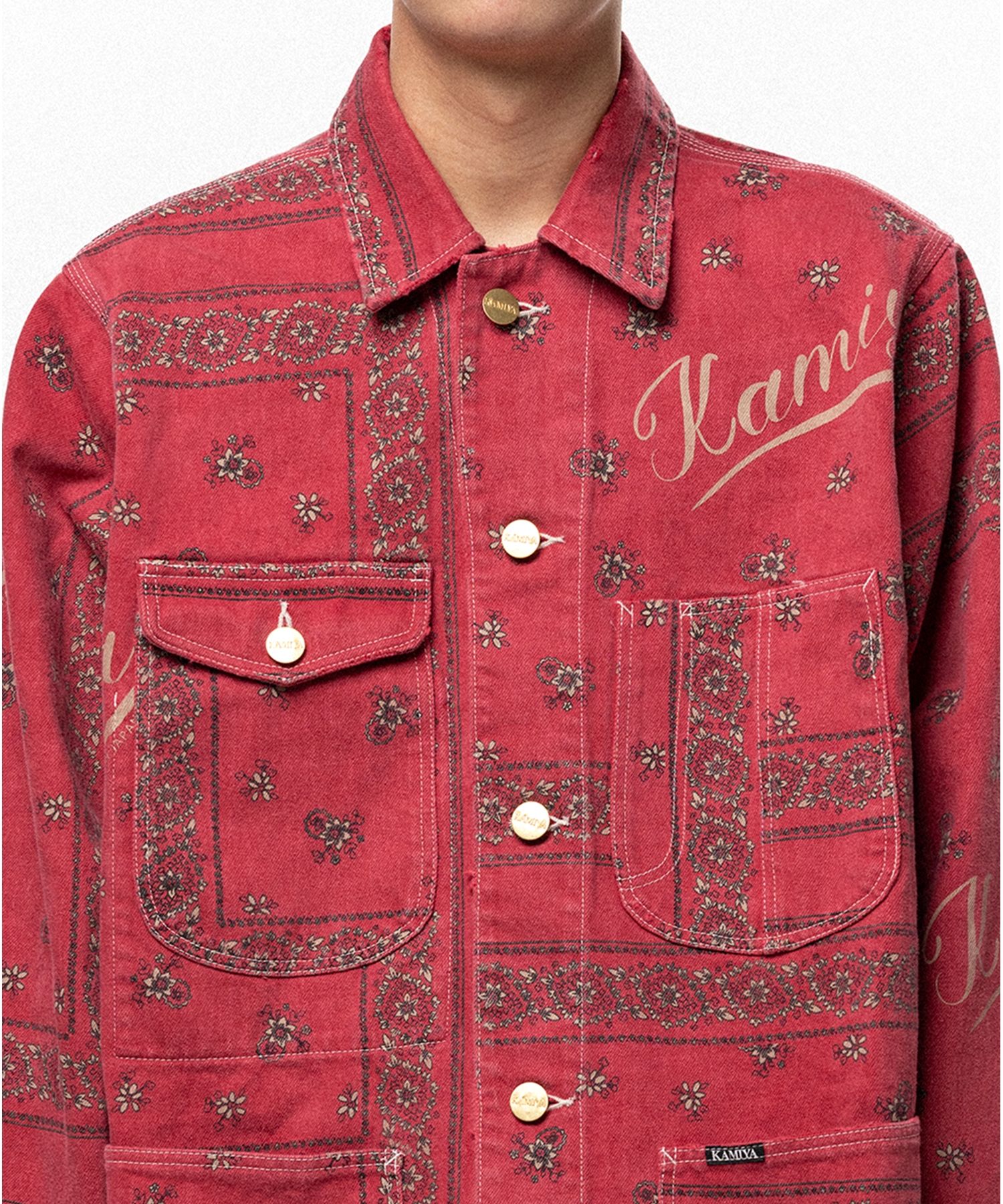 Bandana Print Chore Jacket