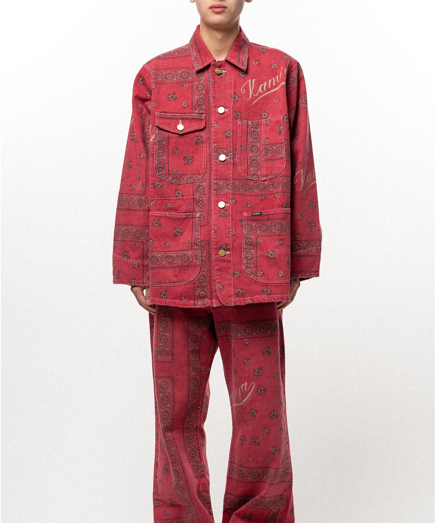 Bandana Print Chore Jacket