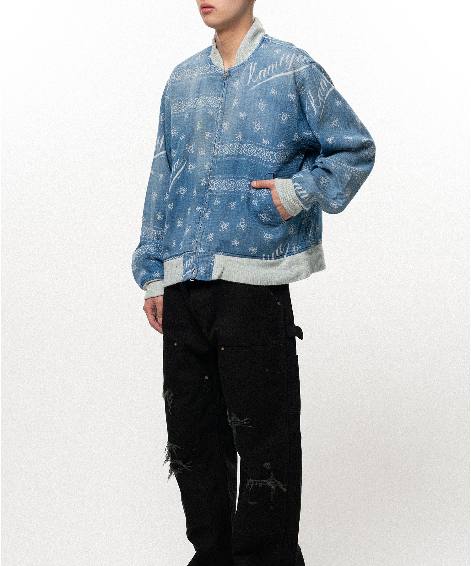 Bandana Discharge Print Jacket