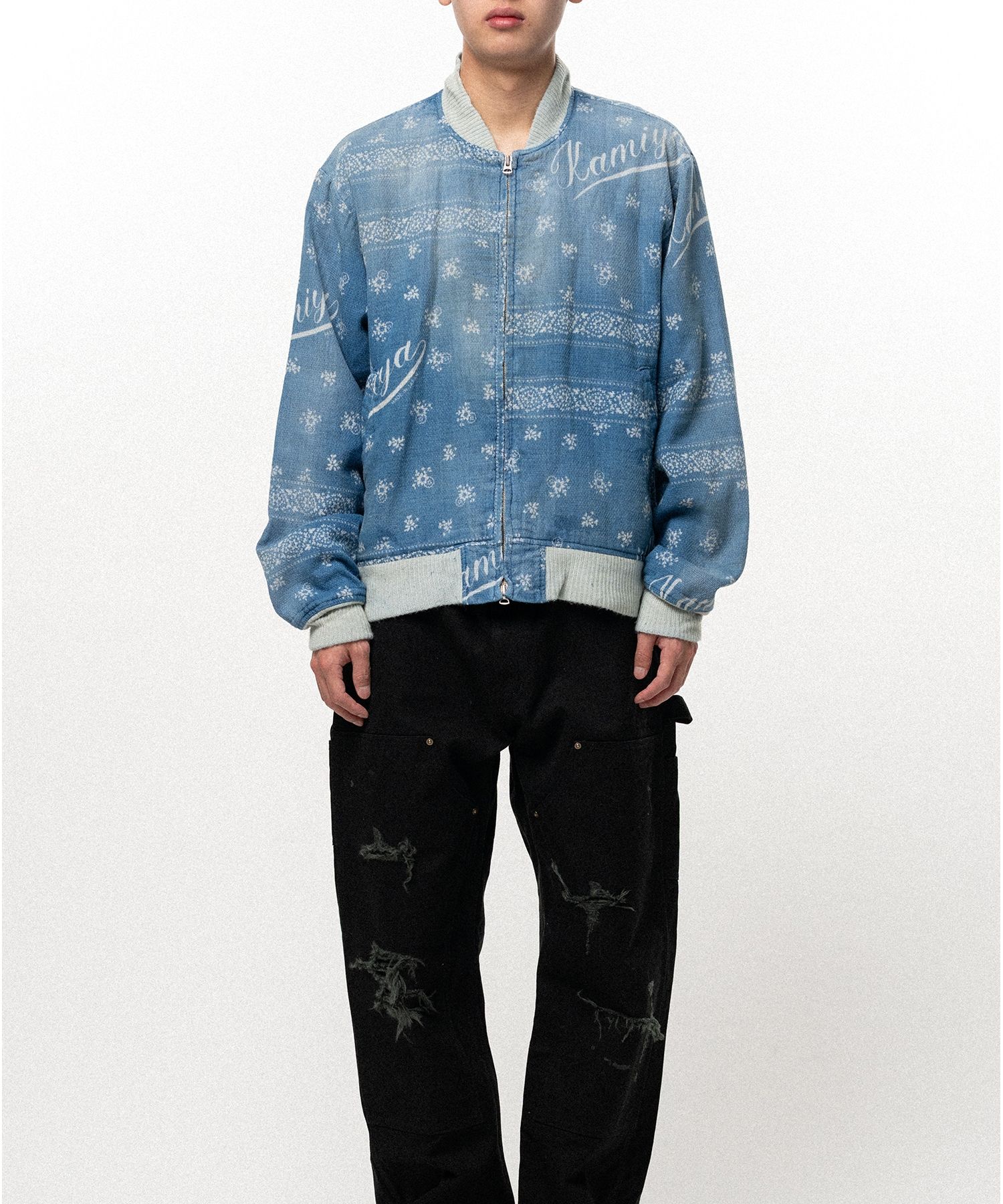 Bandana Discharge Print Jacket