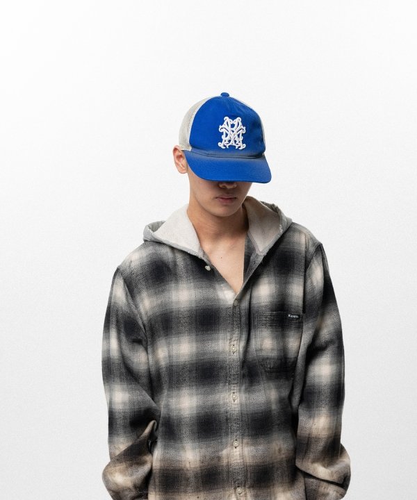 "KMY" Distressed Mesh Cap