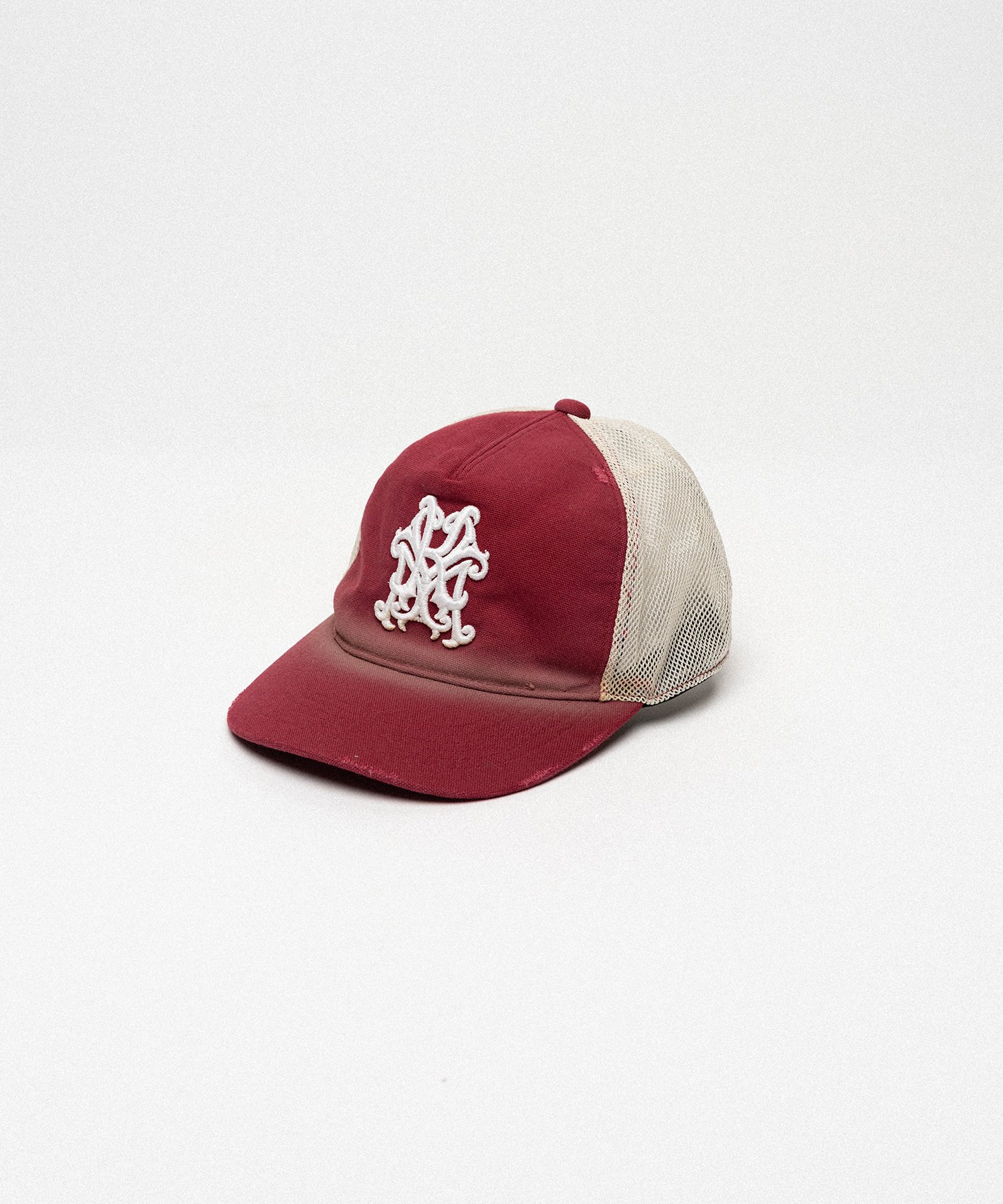 "KMY" Distressed Mesh Cap