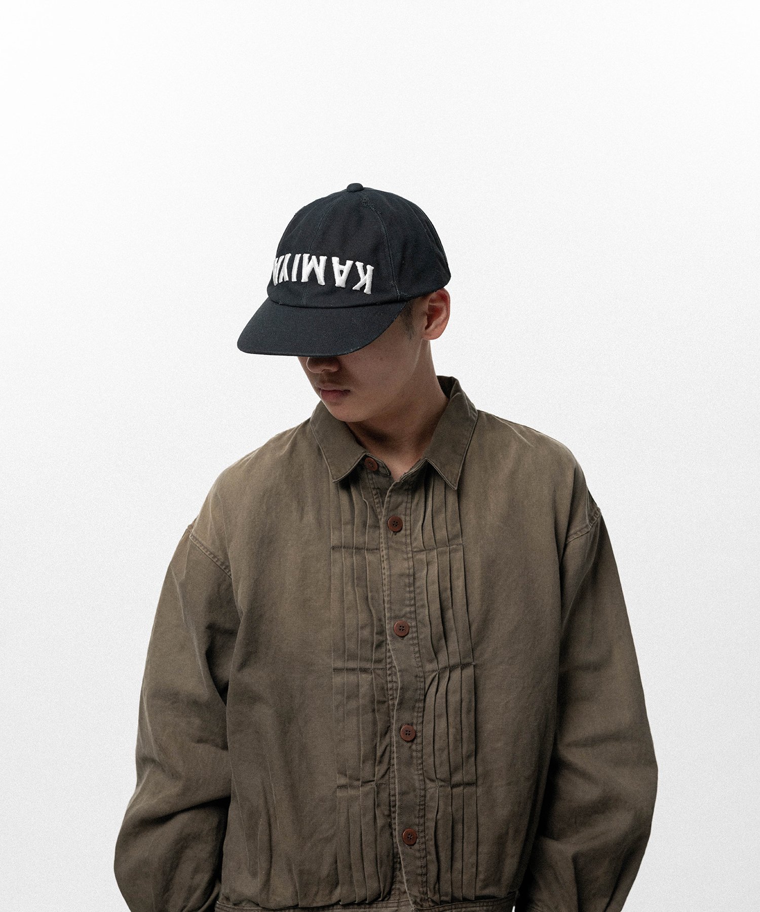  "KAMIYA" Upside-Down Distressed Cap