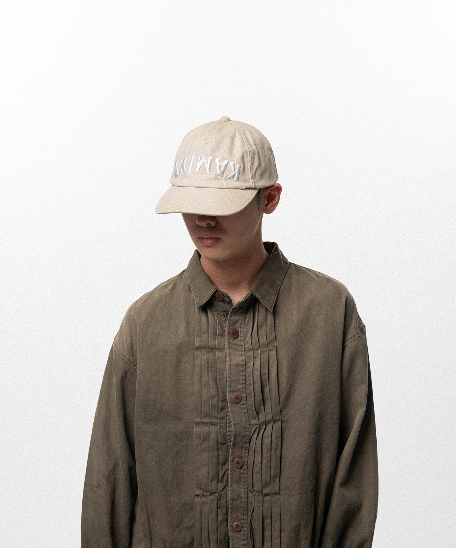  "KAMIYA" Upside-Down Distressed Cap