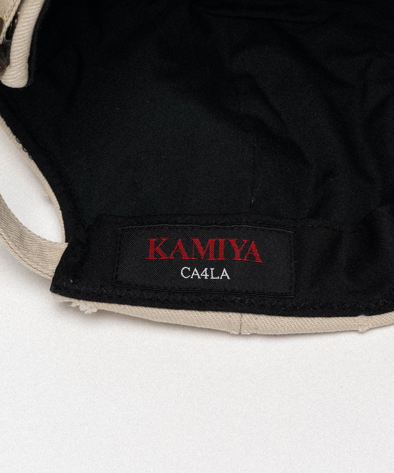  "KAMIYA" Upside-Down Distressed Cap
