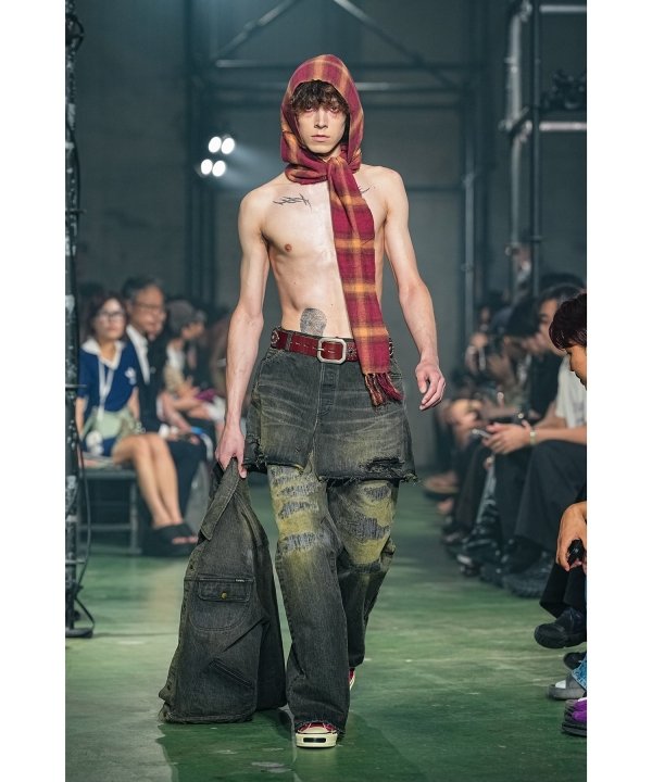 Hooded Checked Stole