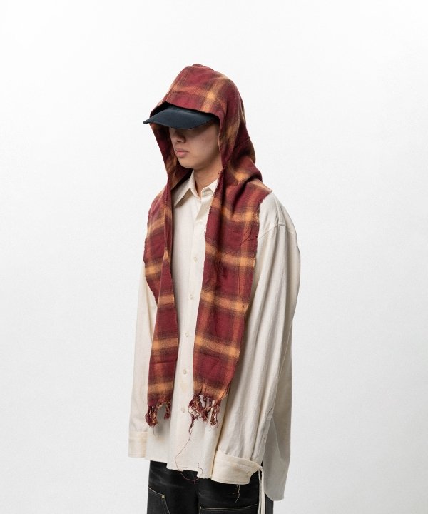 Hooded Checked Stole