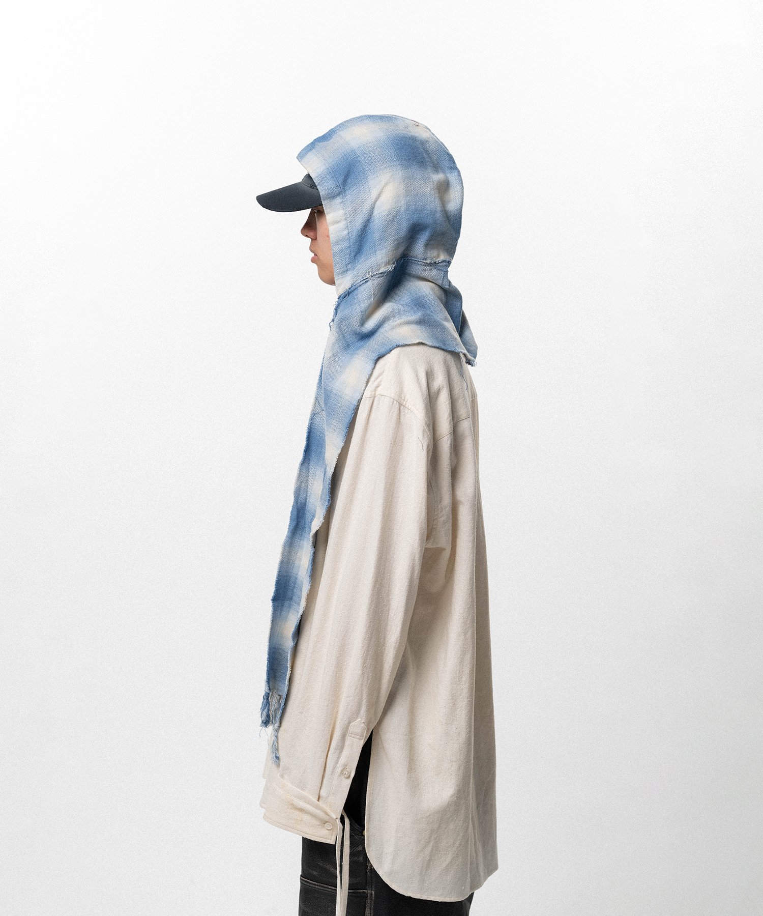 Hooded Checked Stole