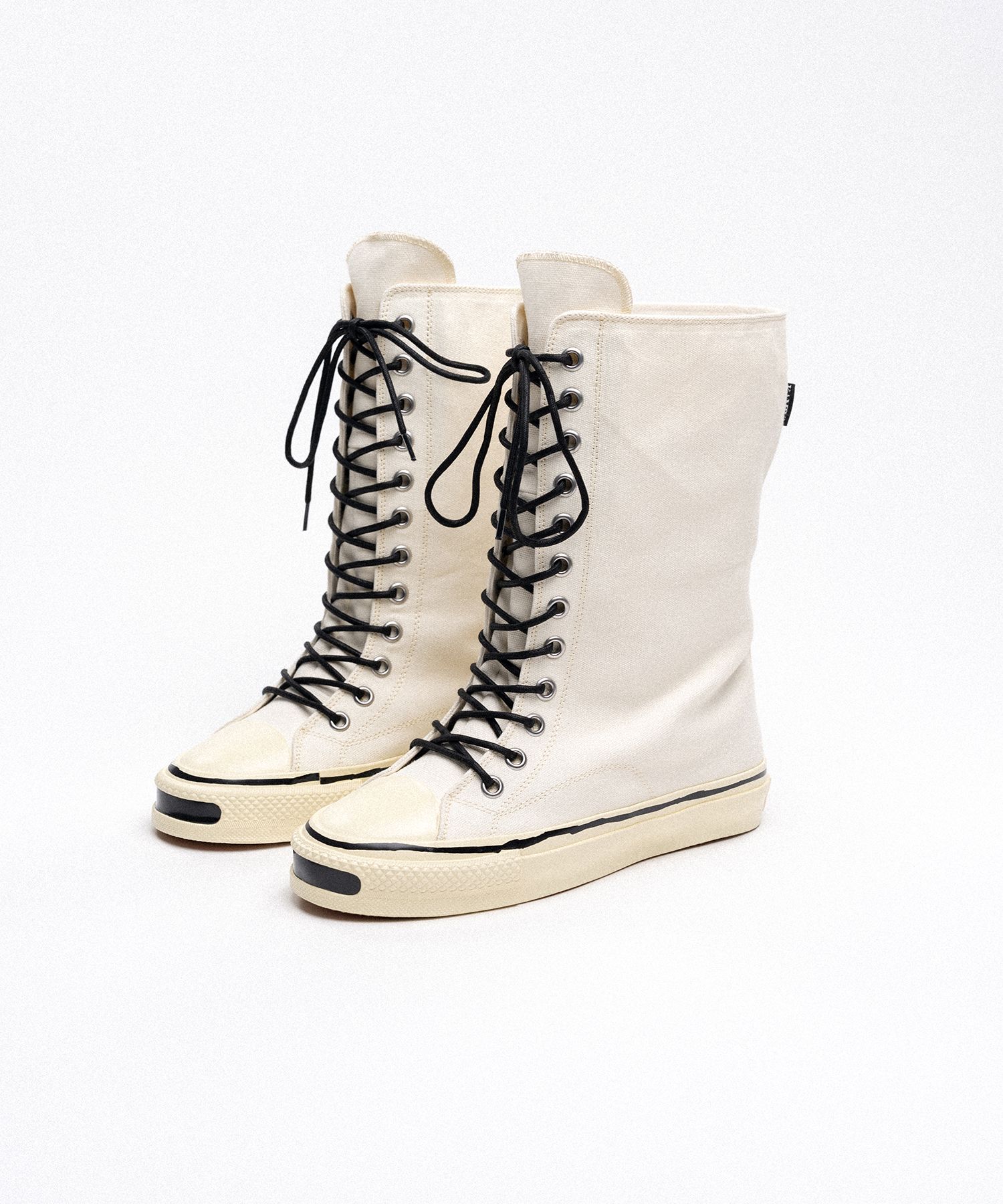 "Joey" Vulcanize Aged Sole Extra High-top Sneaker