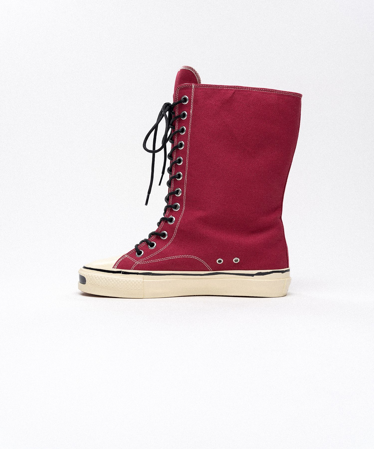 "Joey" Vulcanize Aged Sole Extra High-top Sneaker