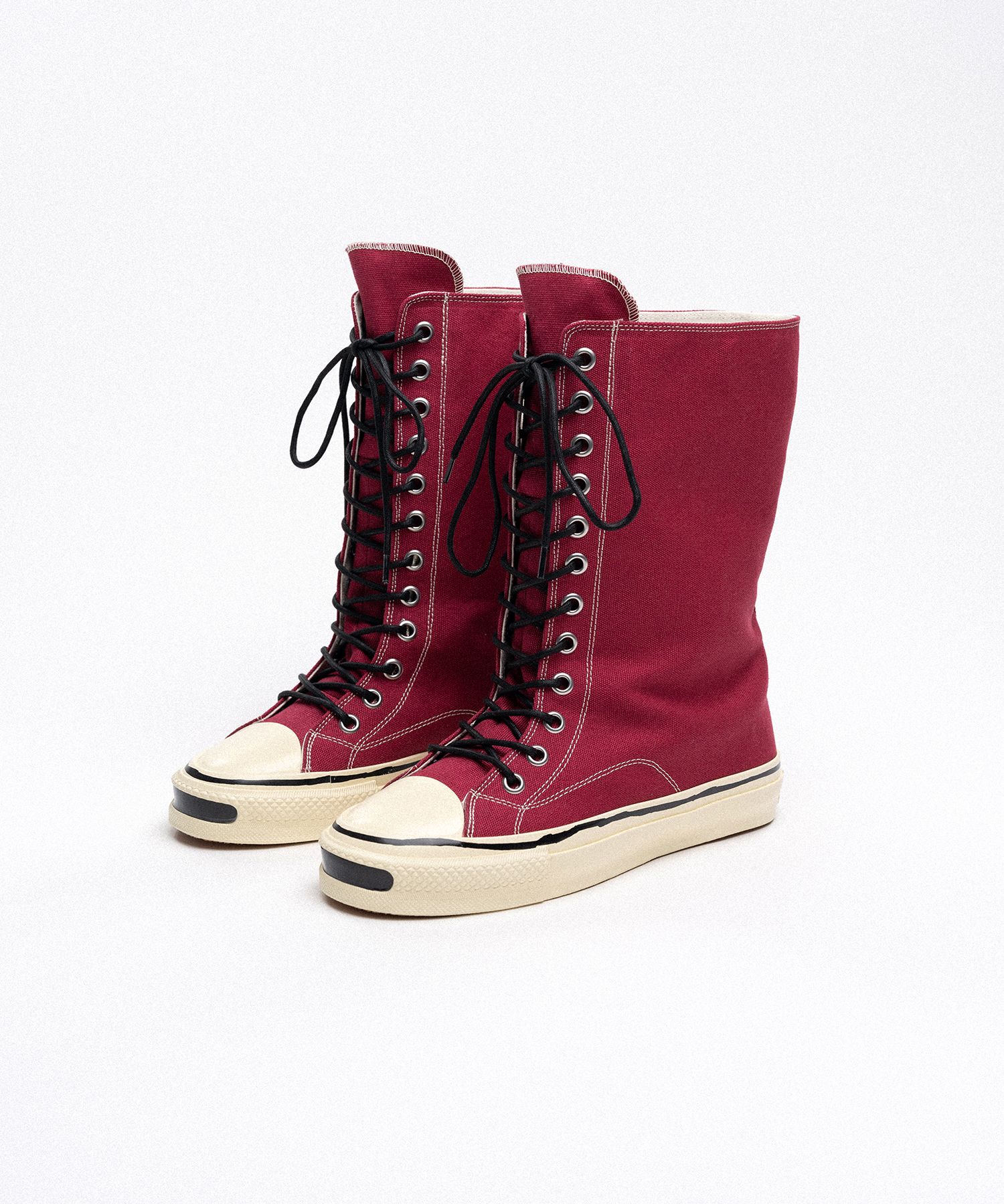 "Joey" Vulcanize Aged Sole Extra High-top Sneaker