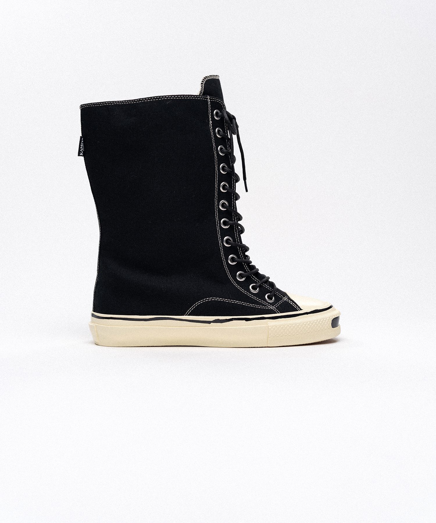 "Joey" Vulcanize Aged Sole Extra High-top Sneaker