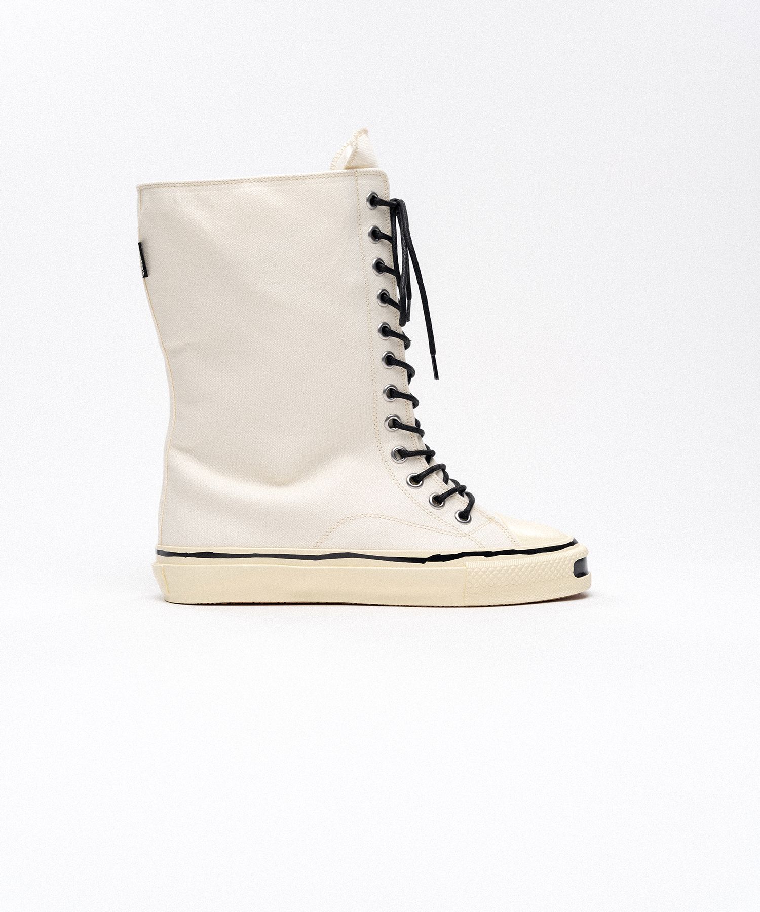 "Joey" Vulcanize Aged Sole Extra High-top Sneaker