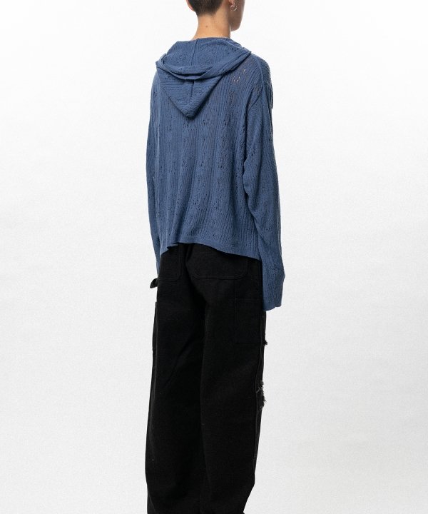 Silk Lace Knit Hoodie