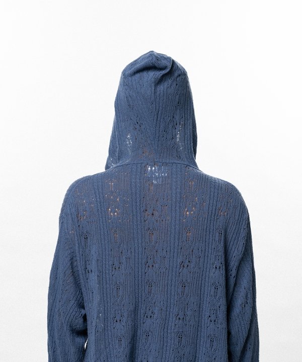 Silk Lace Knit Hoodie