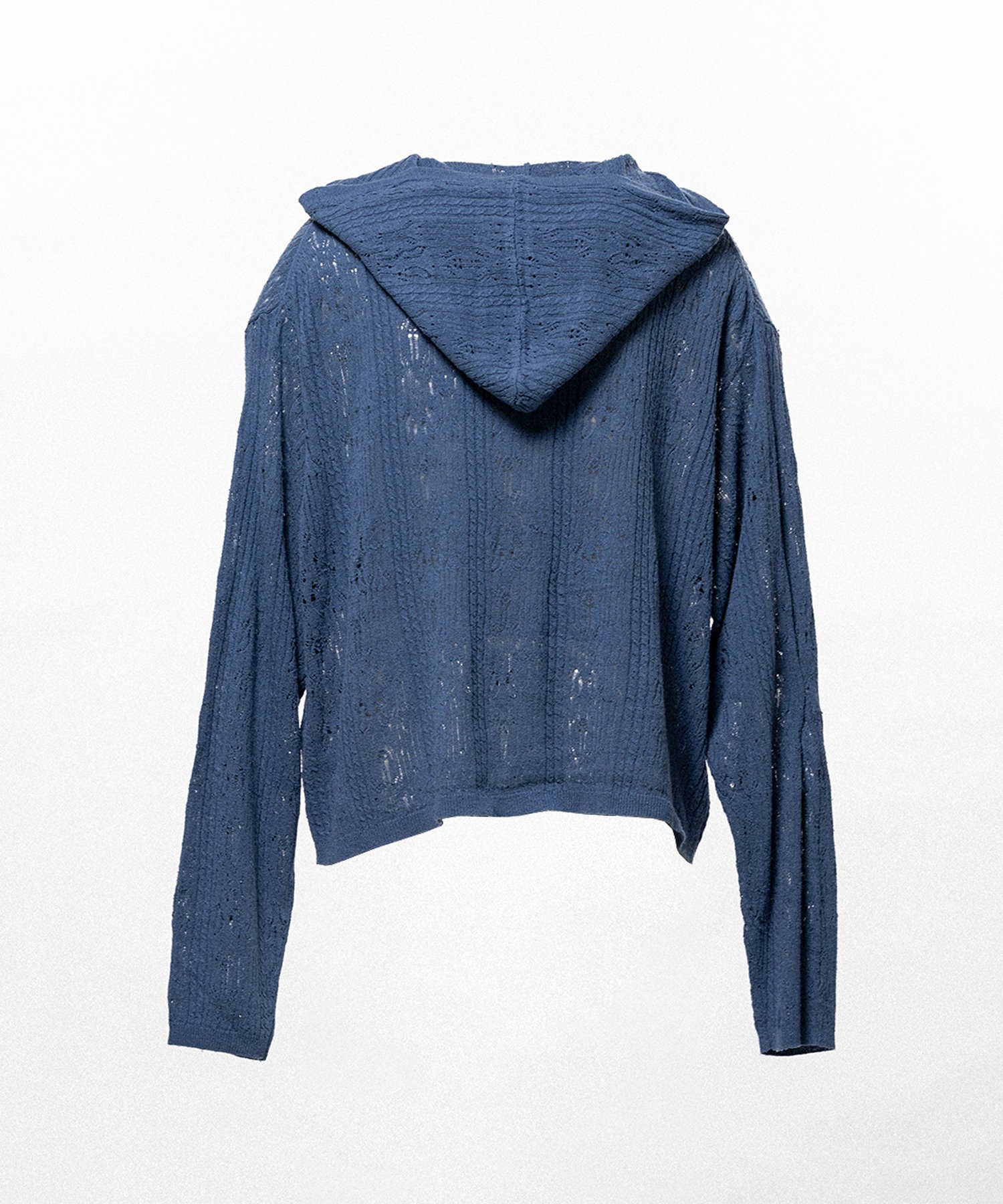 Silk Lace Knit Hoodie