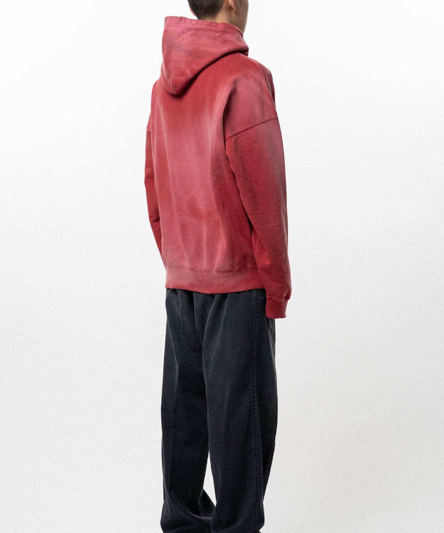 Henry Neck Hoodie T/C with Multi-Patch Details