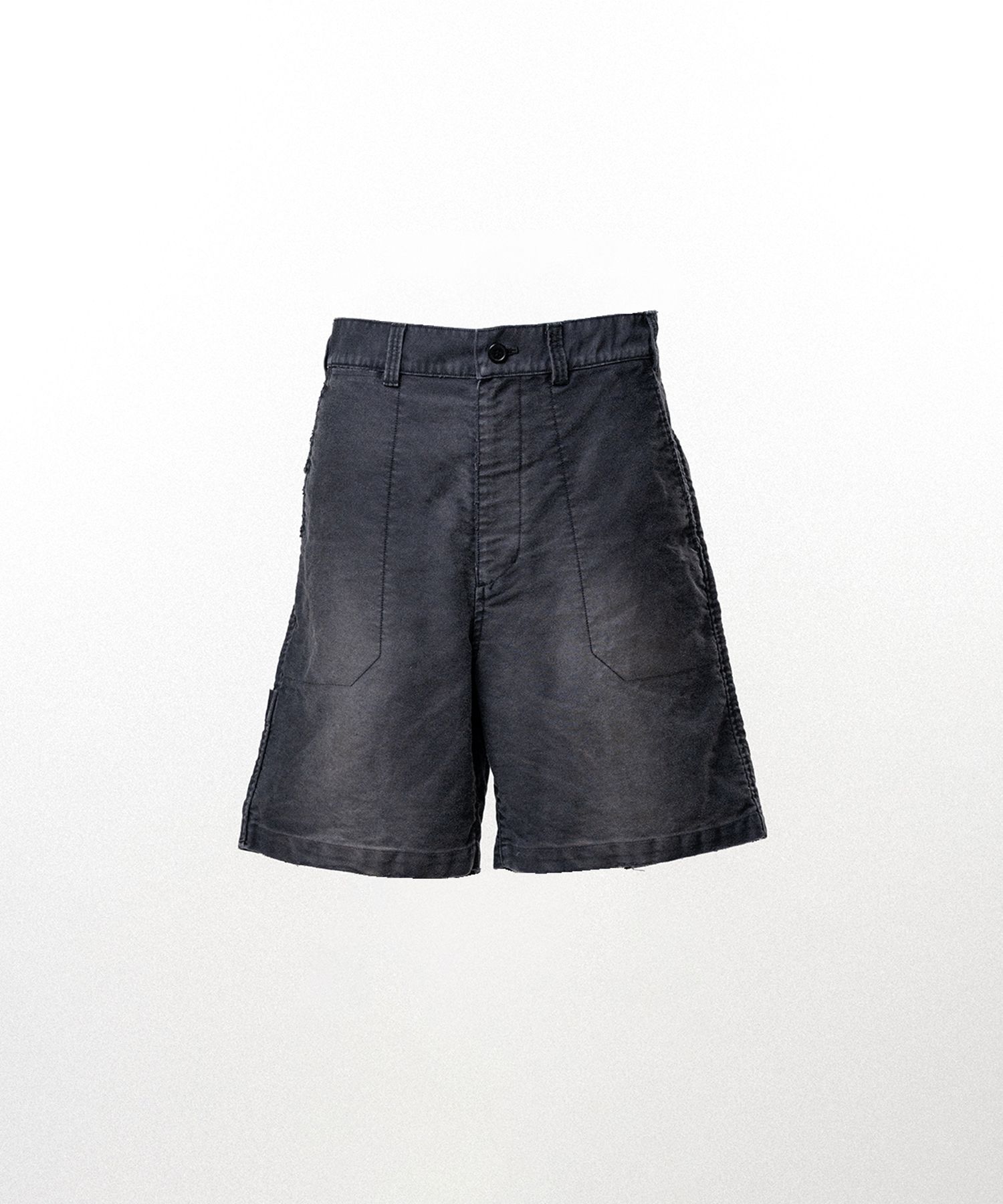 Distressed Moleskin Shorts