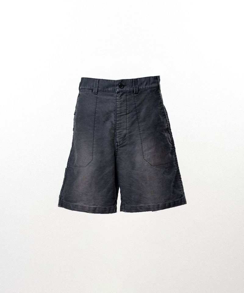Distressed Moleskin Shorts