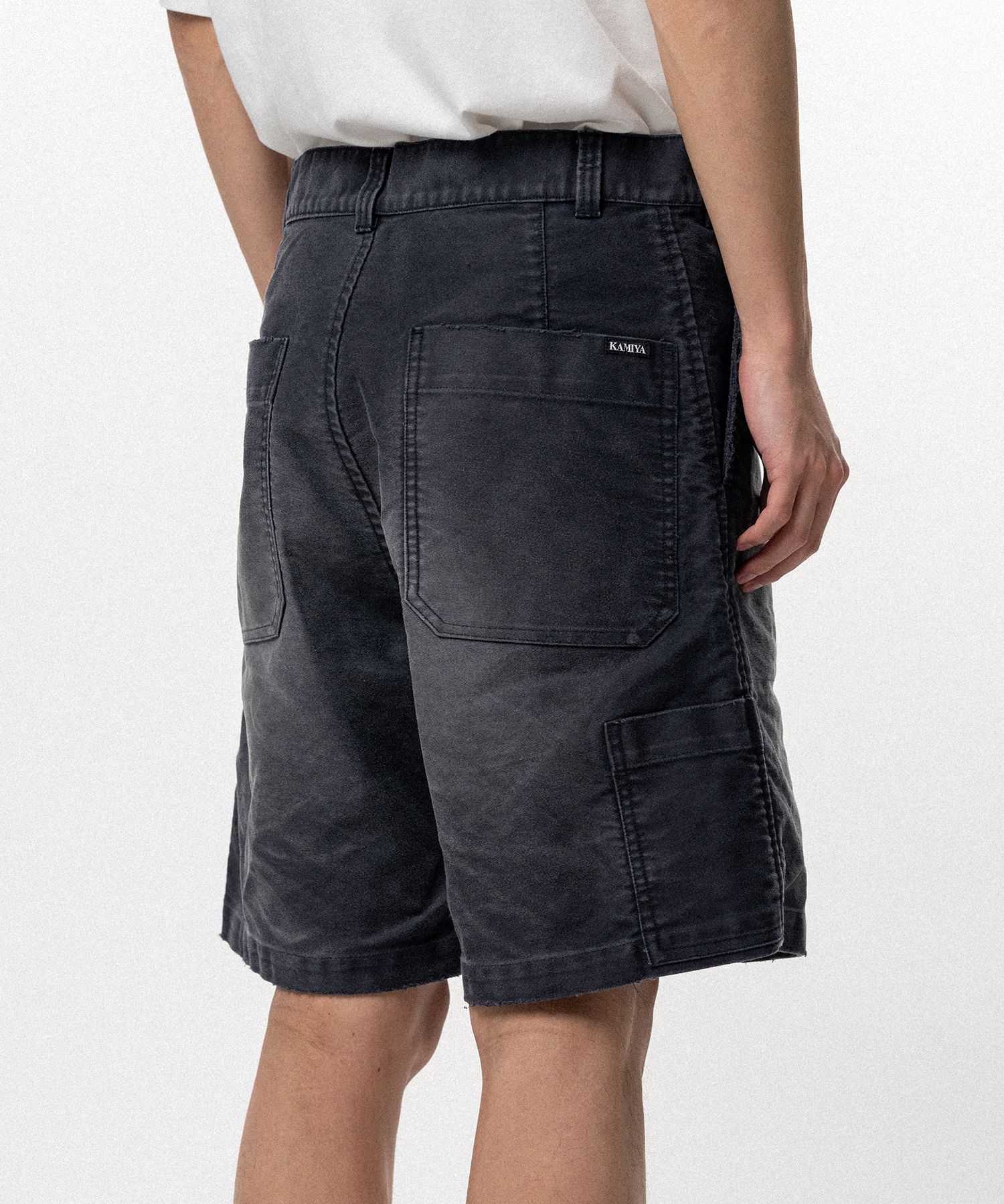 Distressed Moleskin Shorts