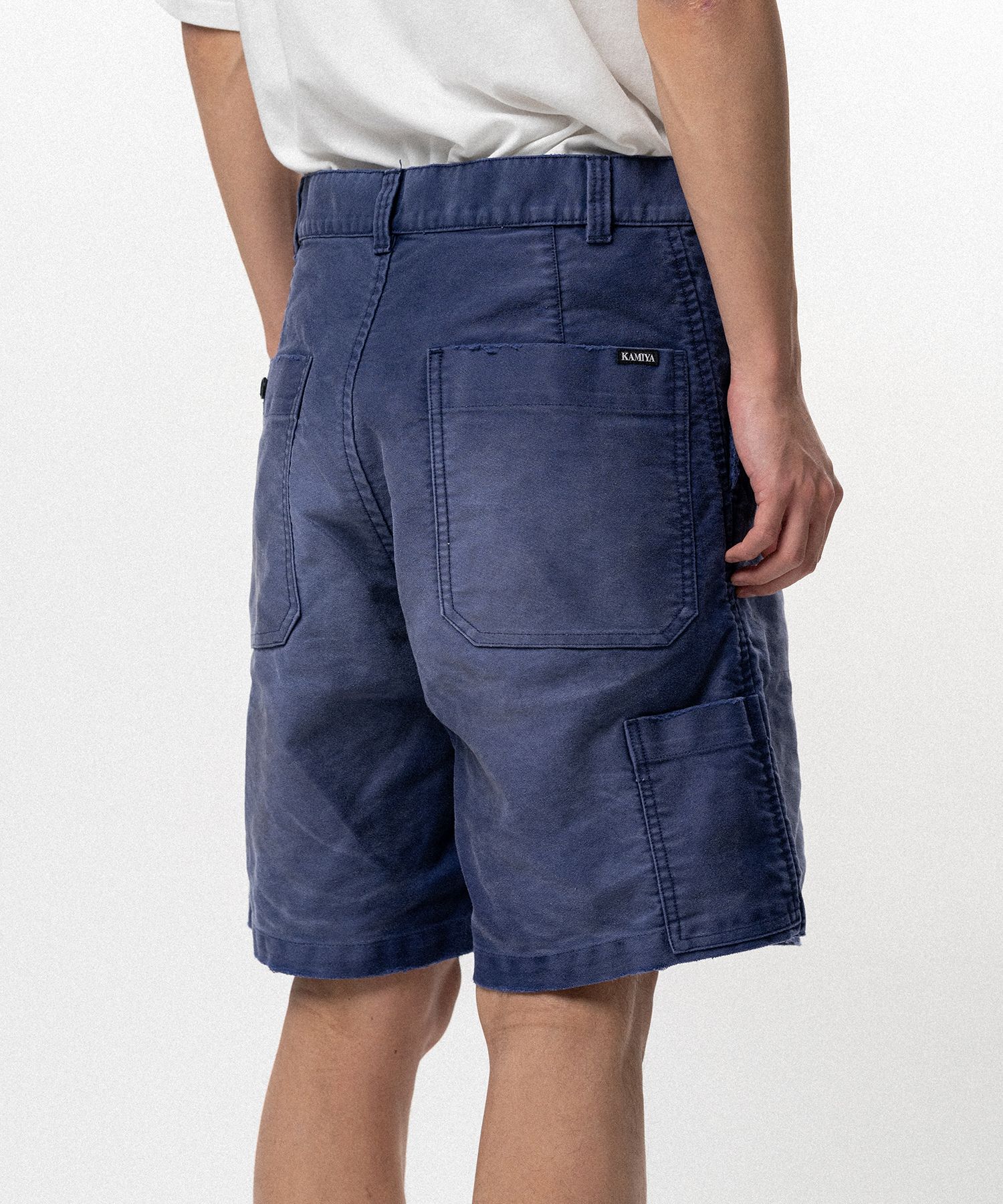 Distressed Moleskin Shorts