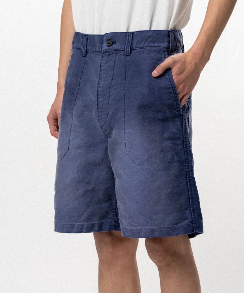 Distressed Moleskin Shorts