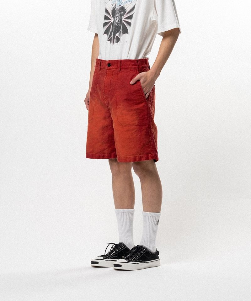 Distressed Moleskin Shorts