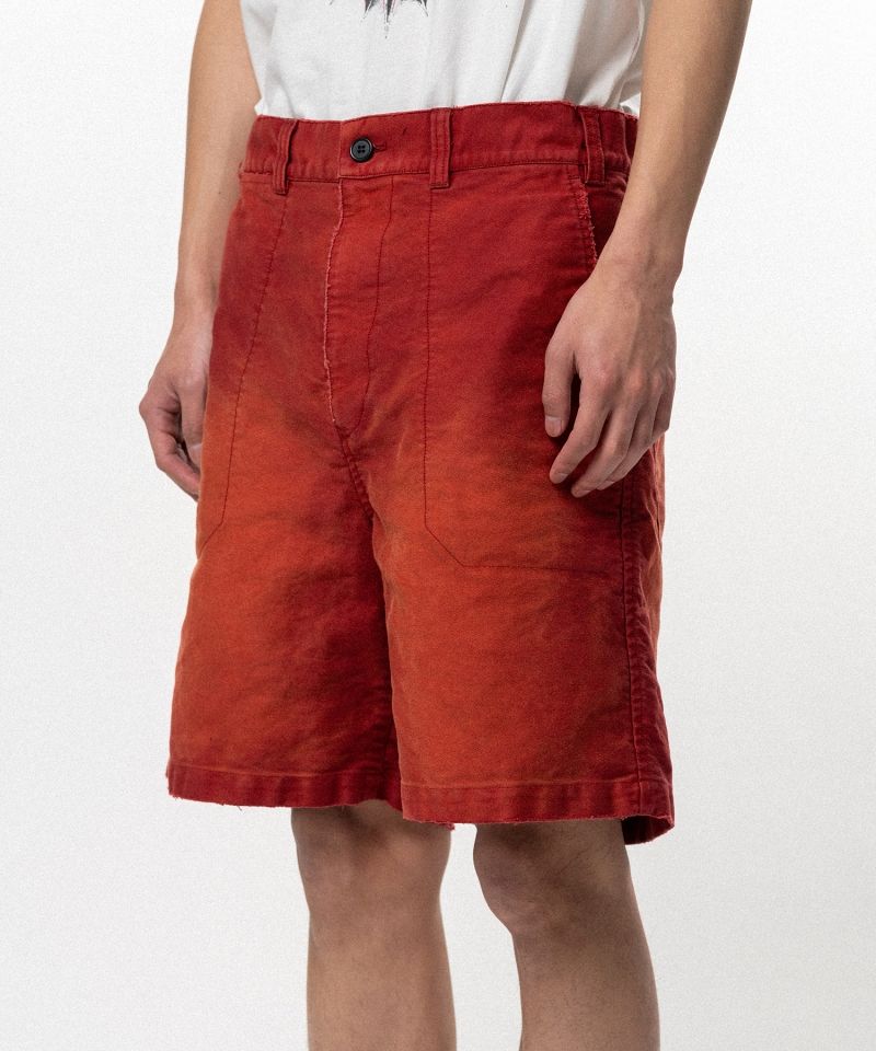 Distressed Moleskin Shorts