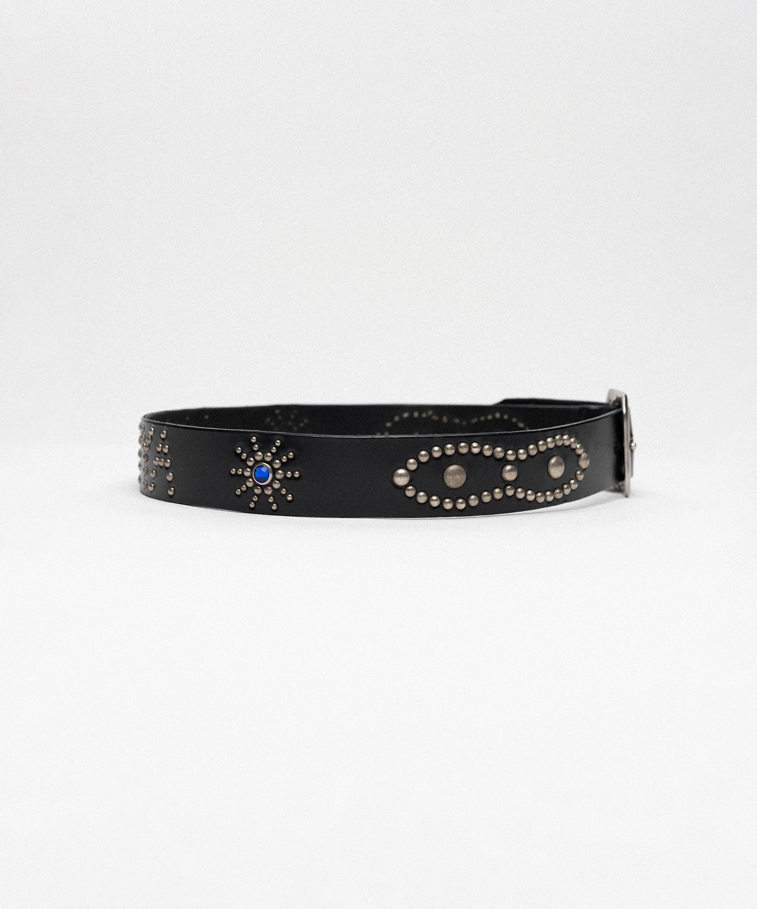"HTCXX × KAMIYA" Studded Leather Belt