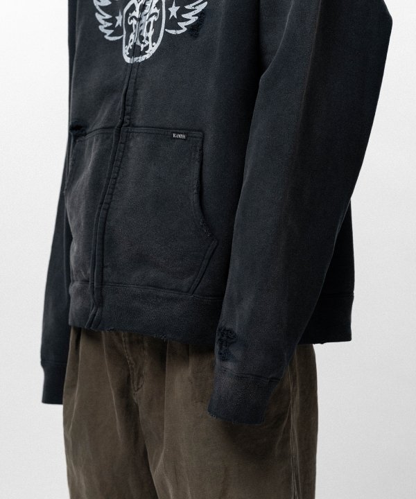 "AERO-KMY" Zip-up Sweat Jacket