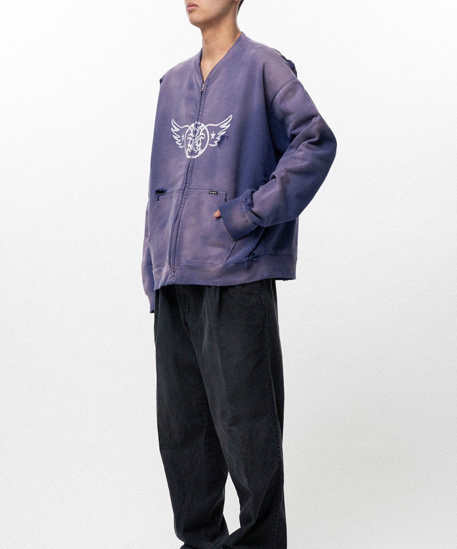 "AERO-KMY" Zip-up Sweat Jacket