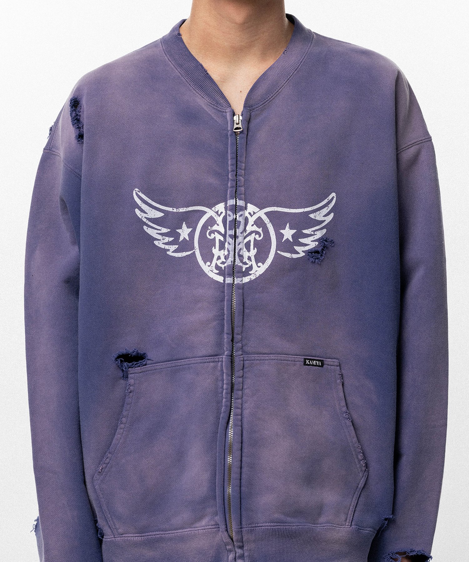 "AERO-KMY" Zip-up Sweat Jacket