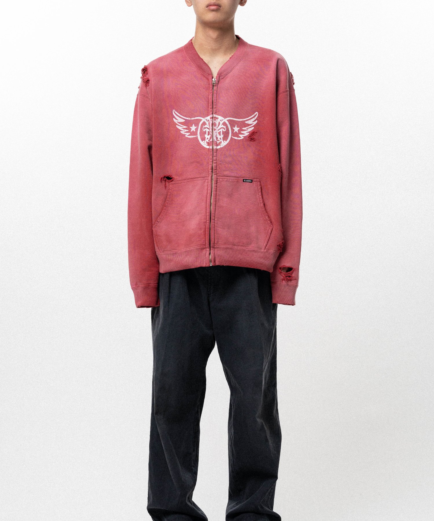 "AERO-KMY" Zip-up Sweat Jacket