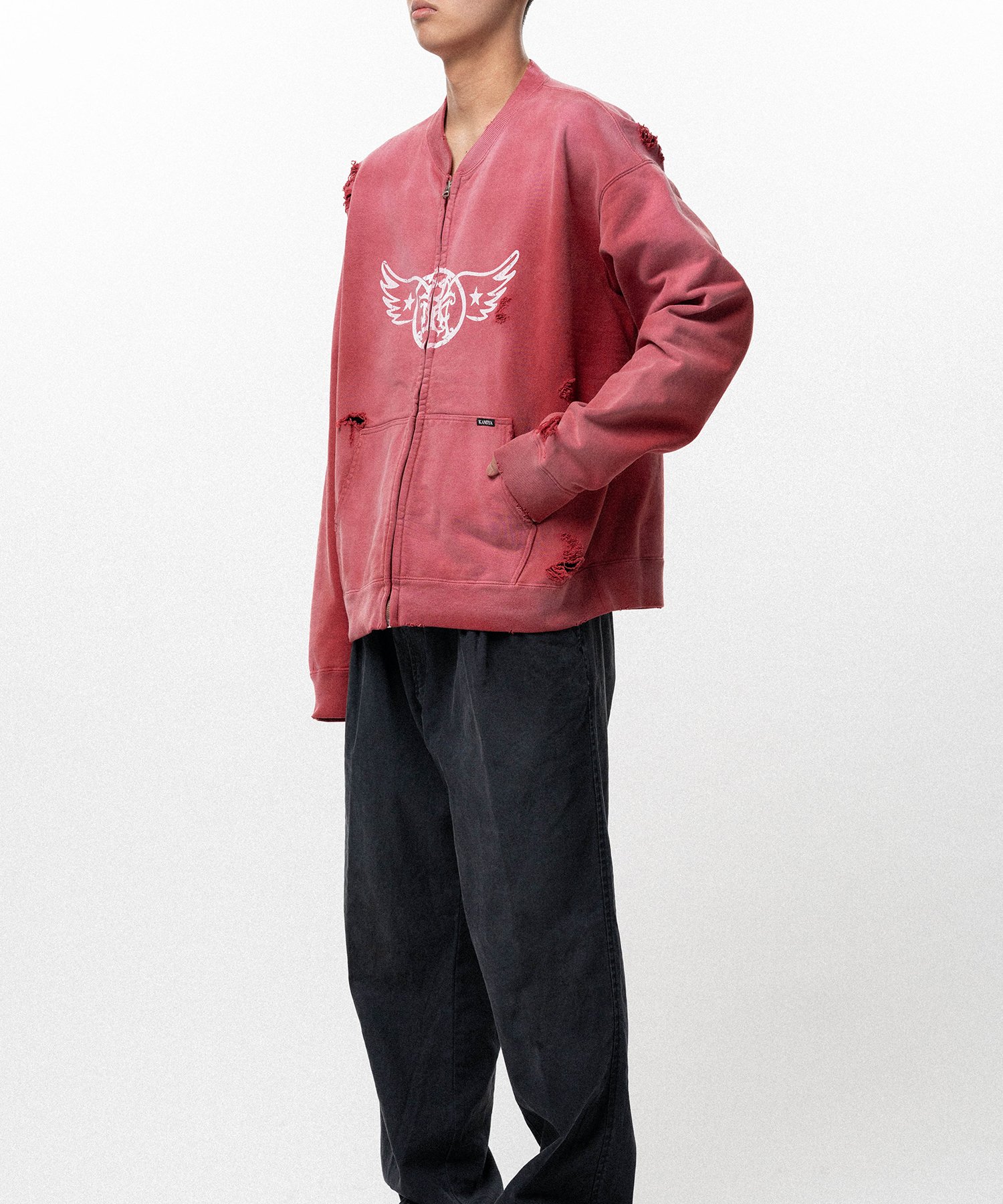 "AERO-KMY" Zip-up Sweat Jacket