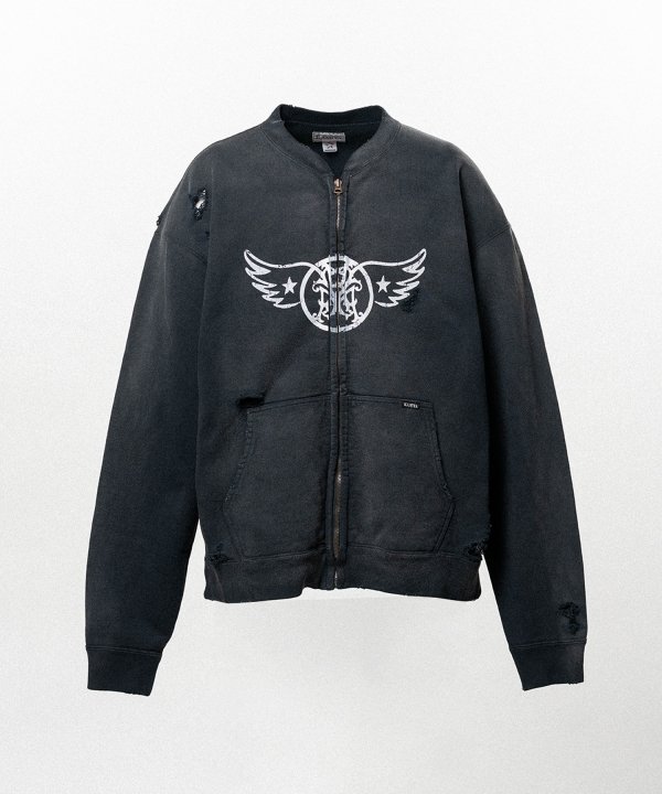 "AERO-KMY" Zip-up Sweat Jacket