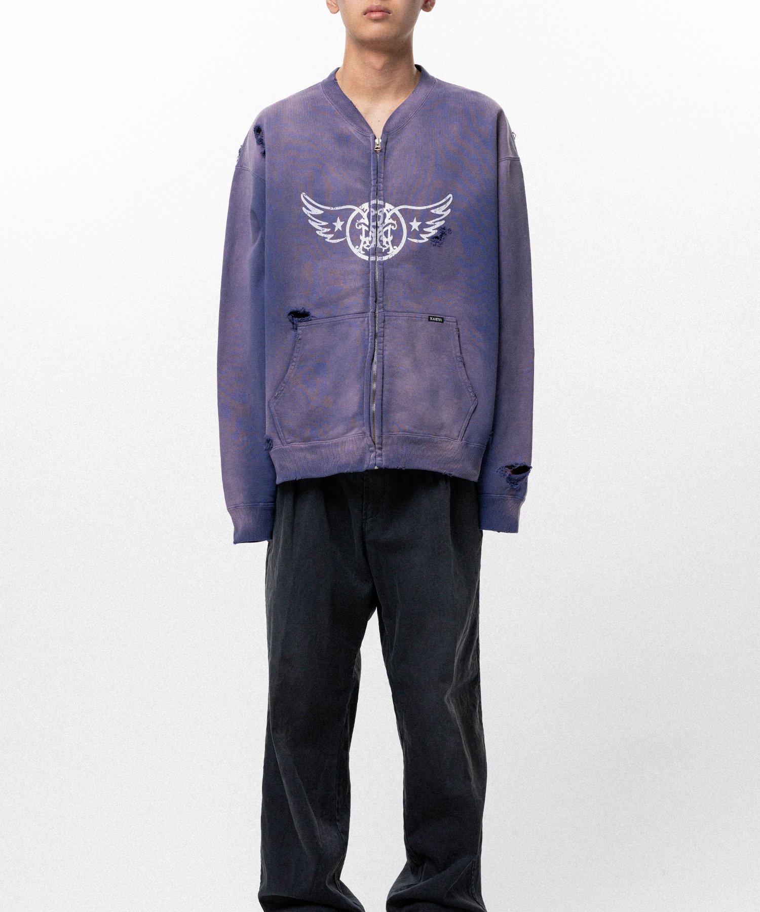 "AERO-KMY" Zip-up Sweat Jacket