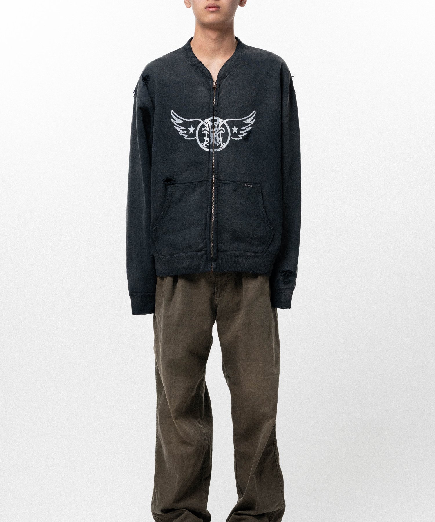 "AERO-KMY" Zip-up Sweat Jacket