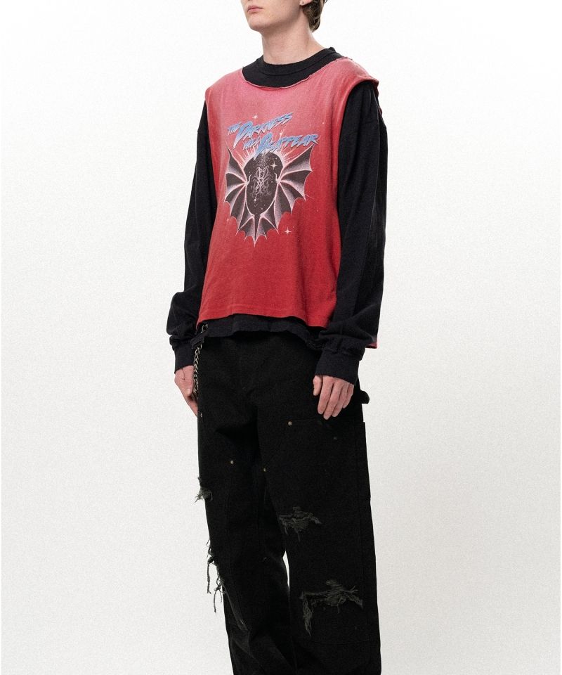 "THE DARKNESS WILL DISAPPEAR" Docking Long-Sleeve T-shirt