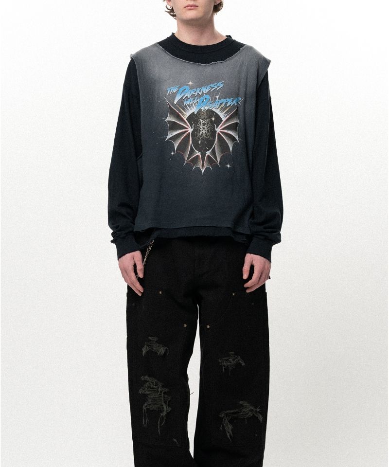 "THE DARKNESS WILL DISAPPEAR" Docking Long-Sleeve T-shirt