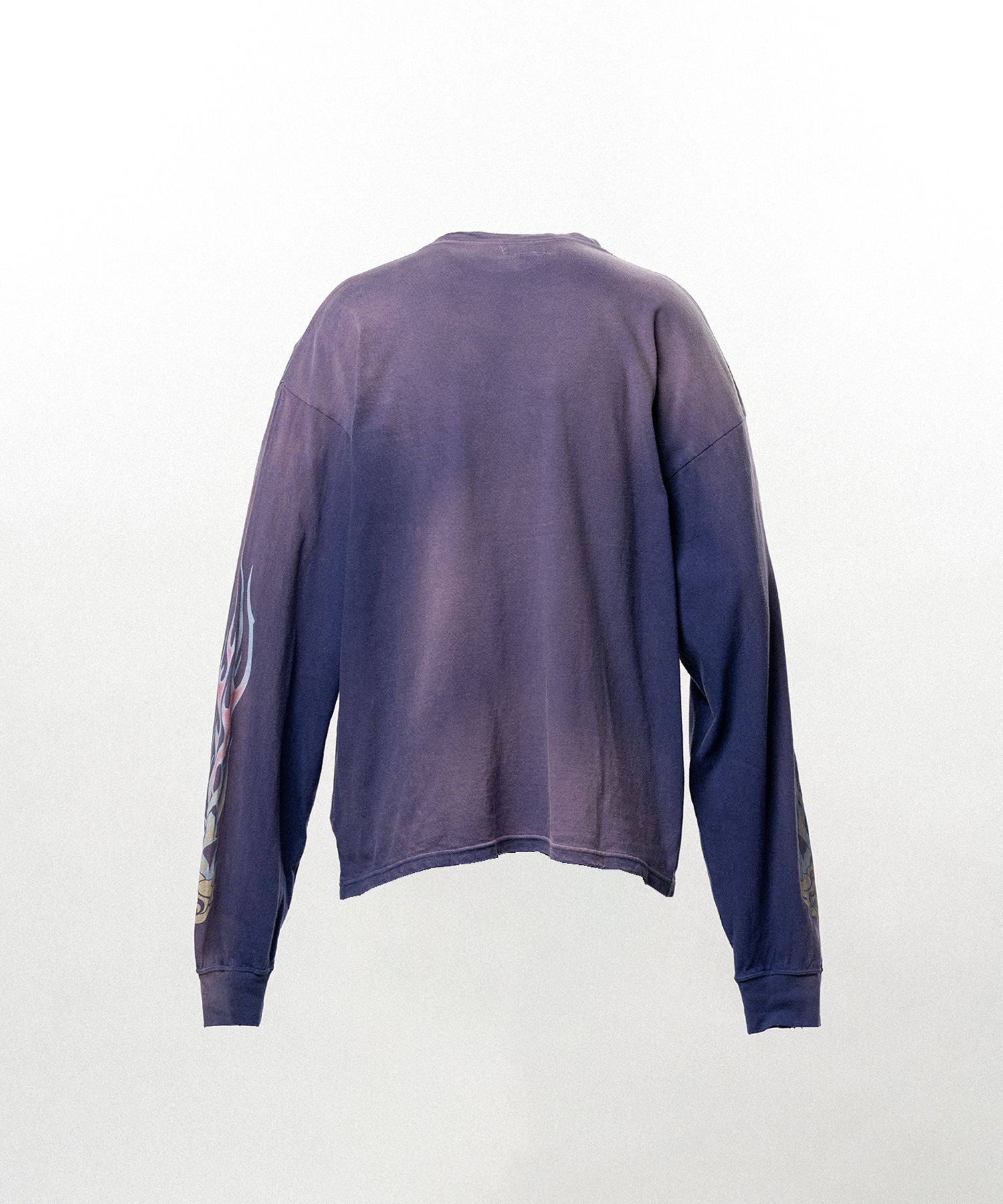 "ROSE-KMY" Distressed Long-Sleeve T-shirt