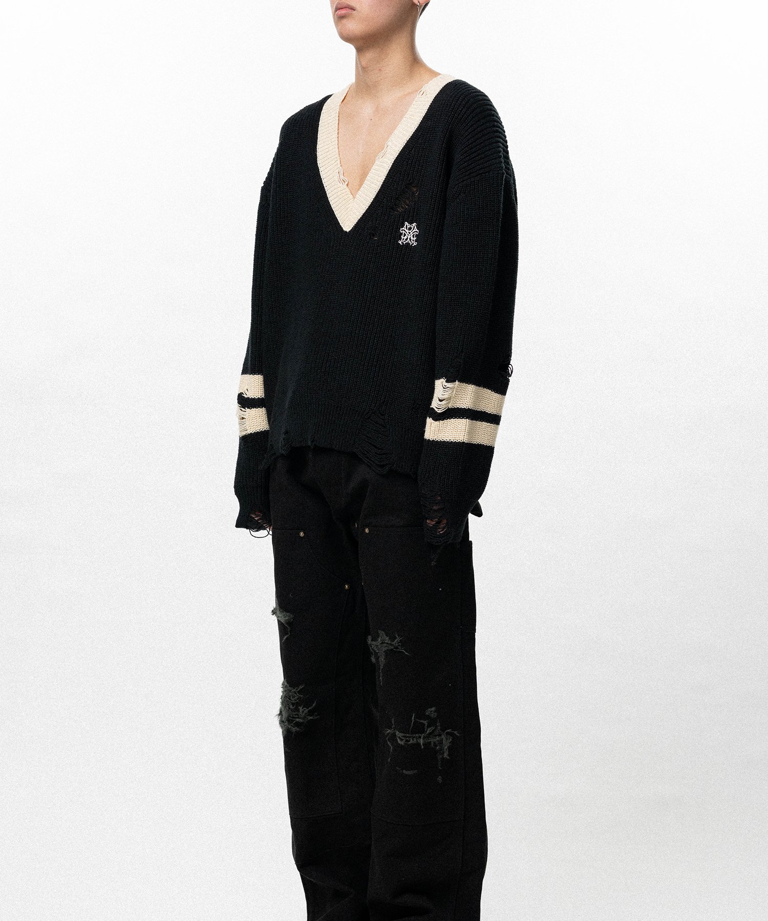 School V-neck Sweater